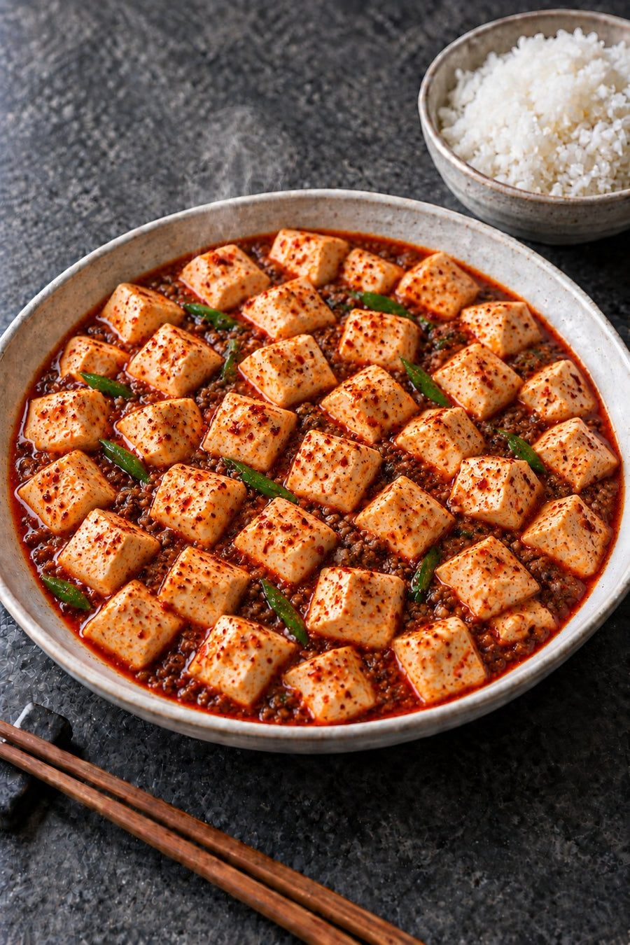 Mapo Tofu Lite, the Chengdu Way, step 9: Serve hot