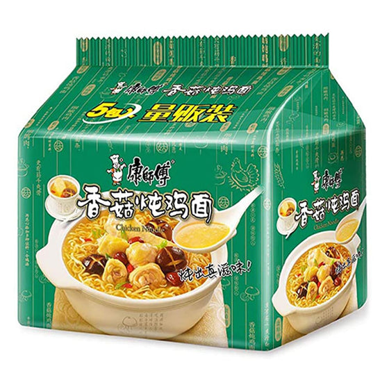 Master Kong Mushroom Chicken Noodle Soup, 100g x 5 Bags per Pack