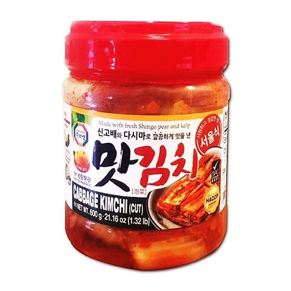 Kim Chi Cải Thảo Cắt Miếng Surasang 1.2 kg – vị lê Shingo & rong biển