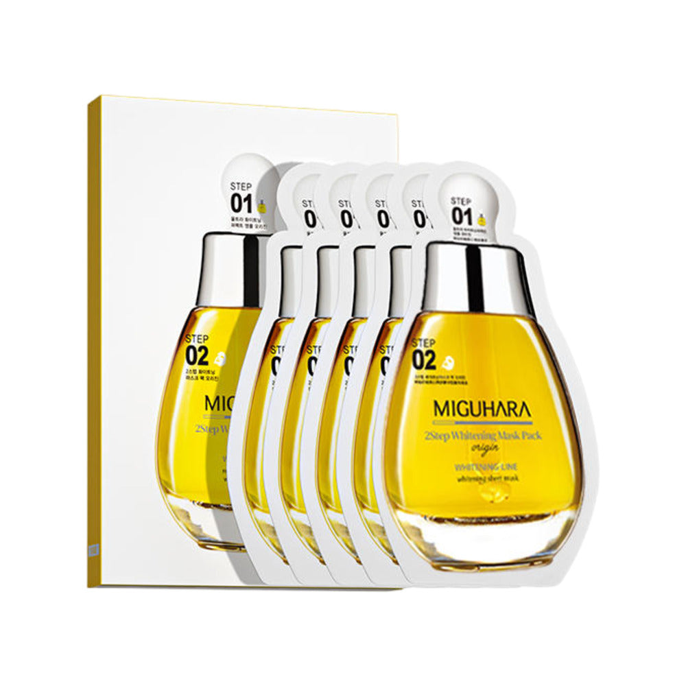 Miguhara-Whitening-and-Brightening-2-Step-Mask---5-Sheets-1