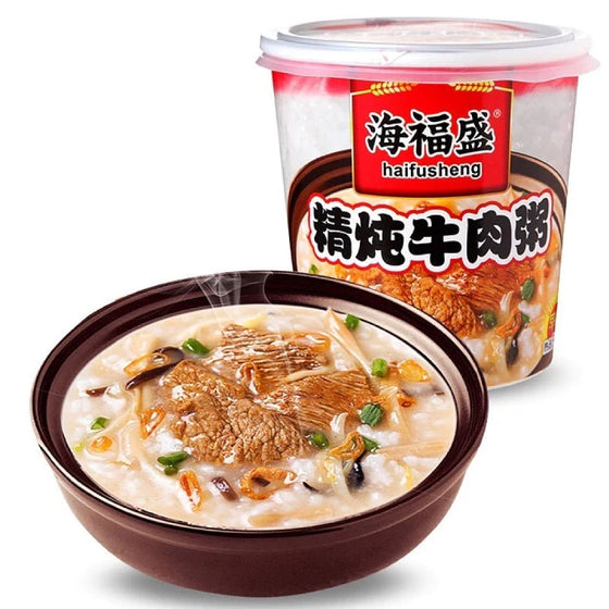 Cháo Bò Haifusheng 38 g – cháo ăn liền vị bò đậm đà