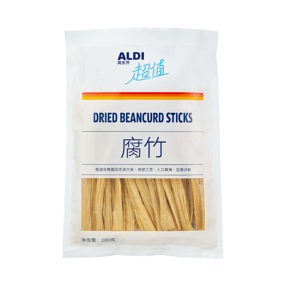 Aldi-Value-Dried-Beancurd-Sticks-280g---Yuba-(Bean-Curd-Skin-Sticks)-–-Limited-Import-1