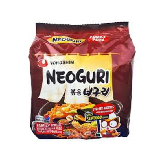 Nongshim Neoguri Spicy Stir-Fry Noodles 137g x 4 Pack
