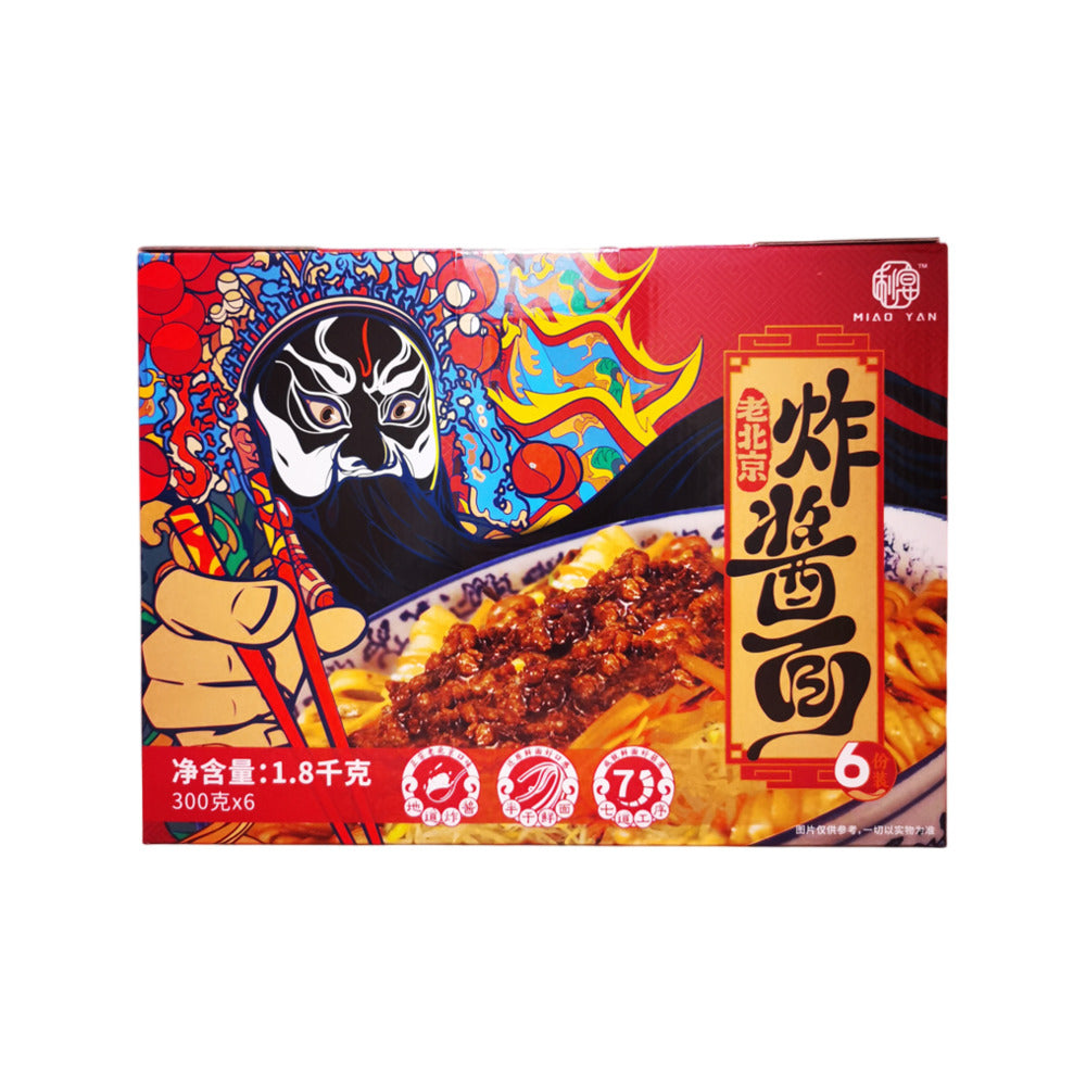 Miao-Yan-Old-Beijing-Zhajiangmian-300g-x-6-Packs-–-Limited-Import---Beijing-Style-Soybean-Paste-Noodles-1