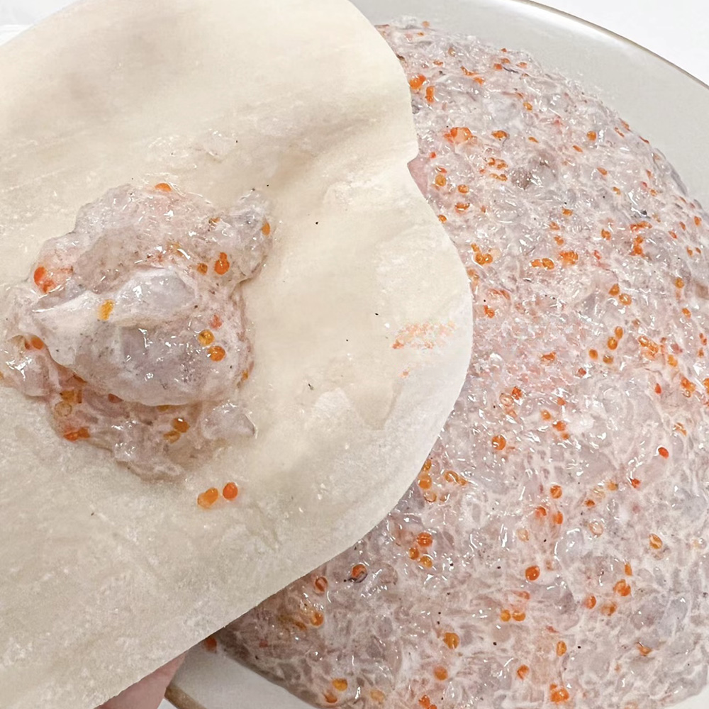 Dollar's Kitchen Handmade Shrimp and Crab Roe Wontons - 15 Pieces, 220g