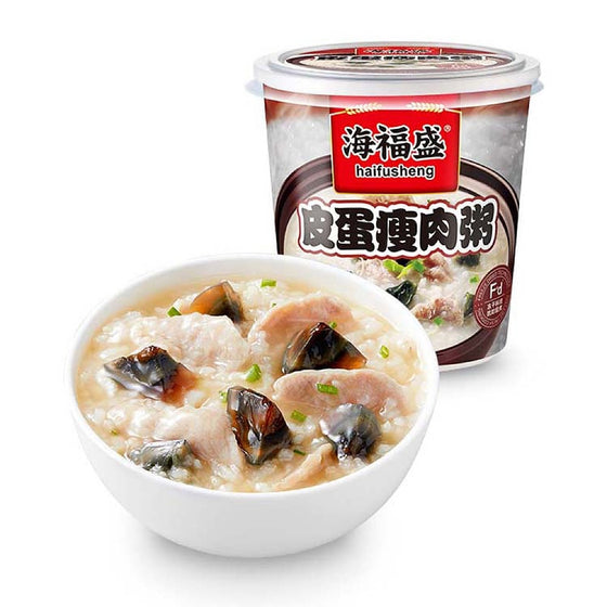 Cháo Trứng Bắc Thảo & Thịt Nạc Haifusheng 37 g – cháo ăn liền tiện lợi