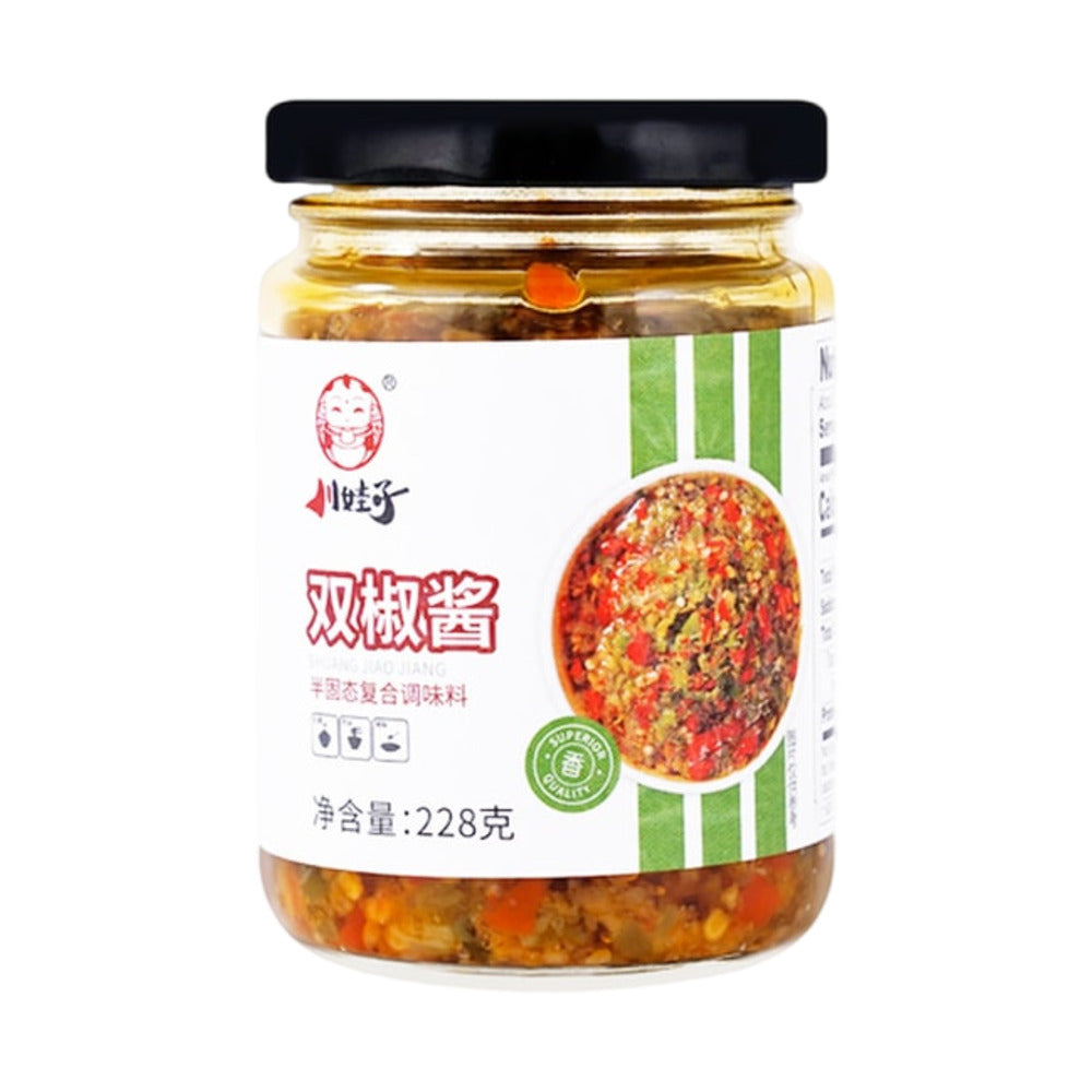 Chuanwawa Double Chilli Sauce 228g – Sichuan Chopped Red & Green Chill ...