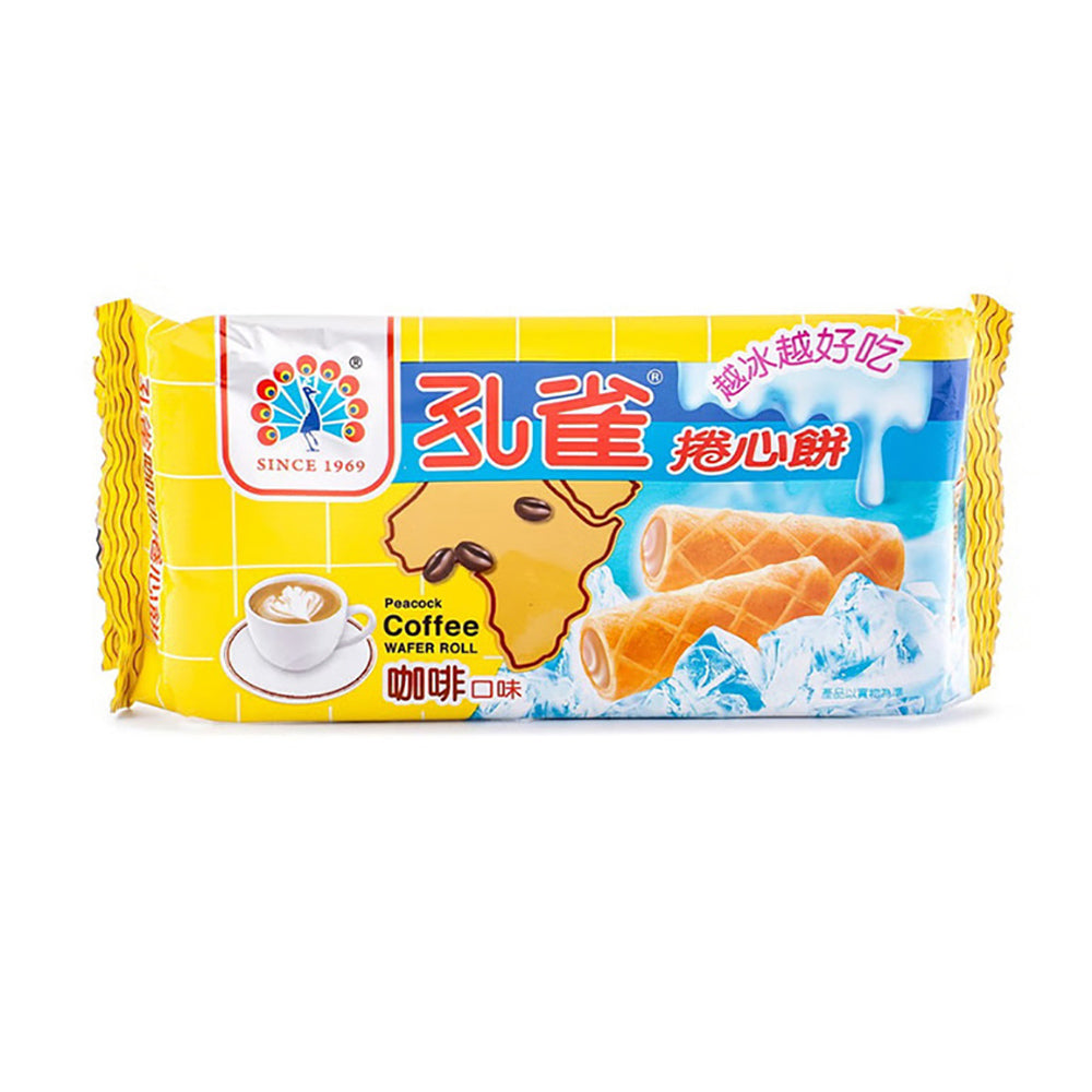 Bánh Quế Cuộn Peacock 63 g – bánh quế giòn, vị cà phê đậm đà