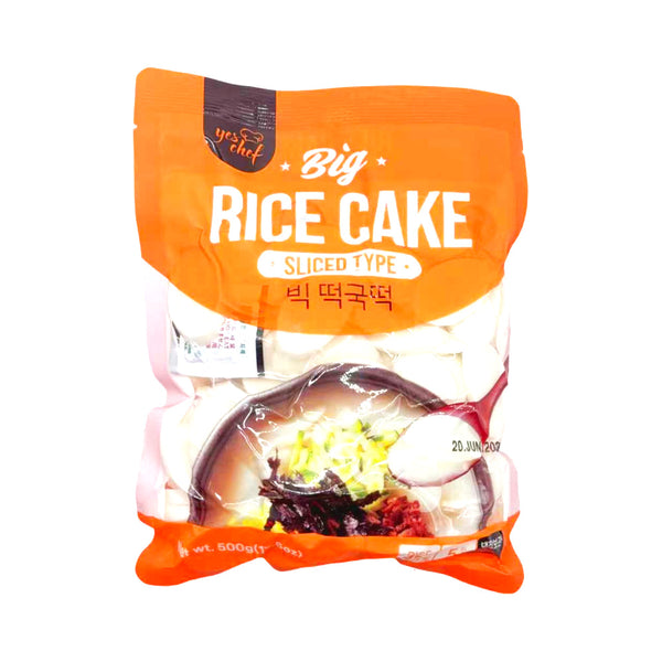 Yes Chef Korean Sliced Rice Cakes 500g - For Tteokbokki & Tteokguk