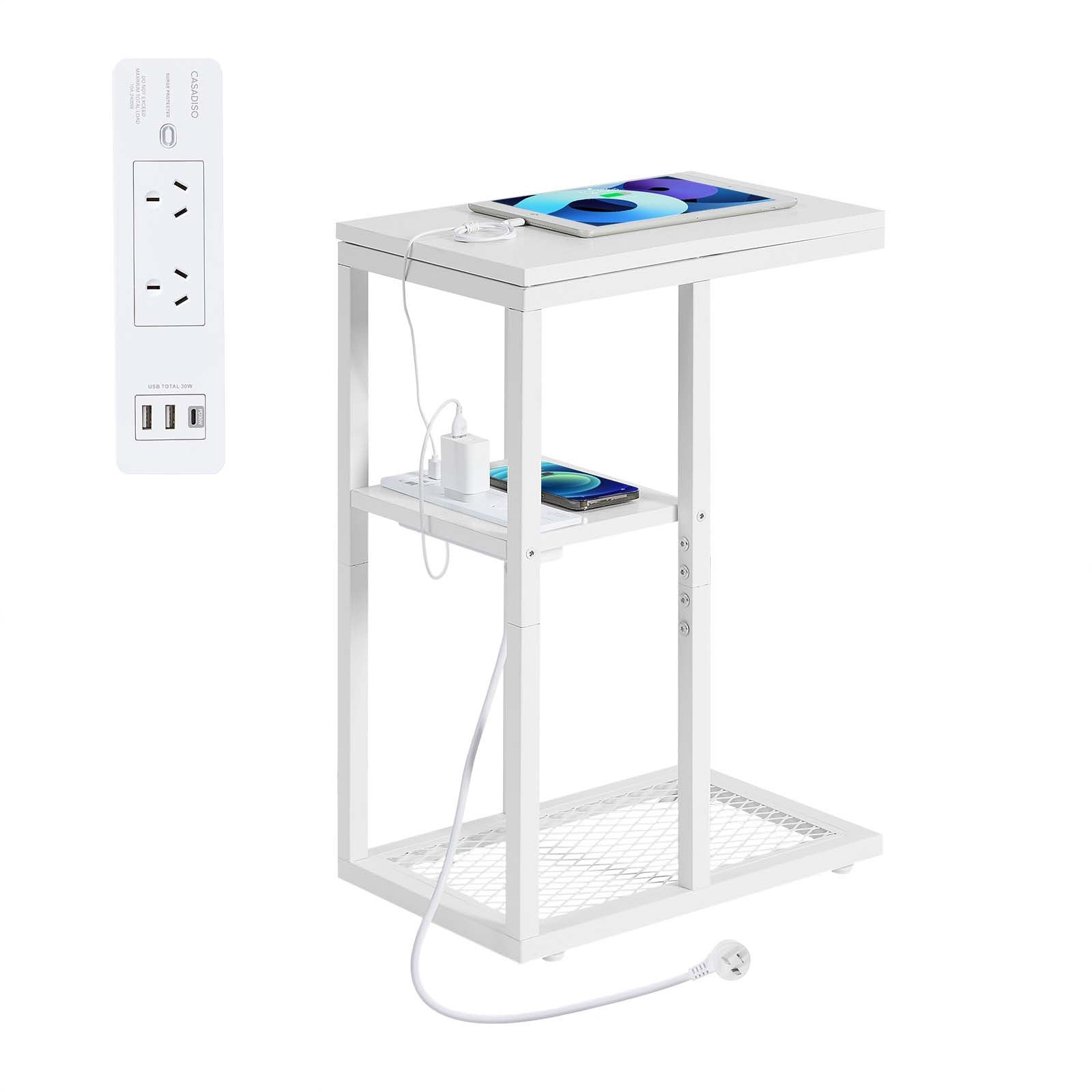 Bàn C Đa Năng Casadiso 1 chiếc – sofa/giường hẹp tích hợp ổ cắm điện & USB