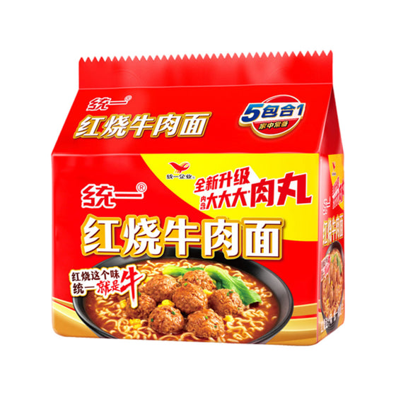 Mì Uni-President Bò Hầm 100 g × 5 gói – mì bò hầm đậm đà, nhiều thịt