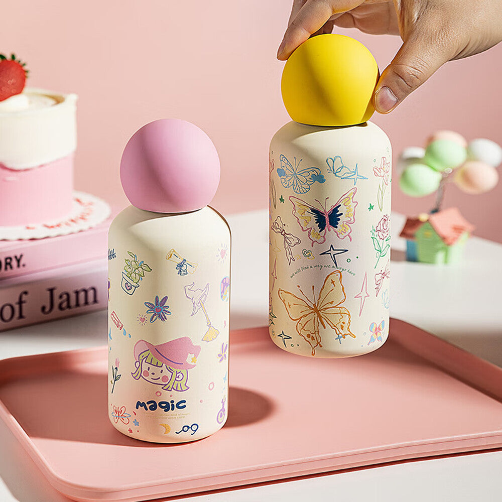 Modern-Housewife-Time-Memory-Insulated-Bottle---Spring-Traces-Design,-400ml-1