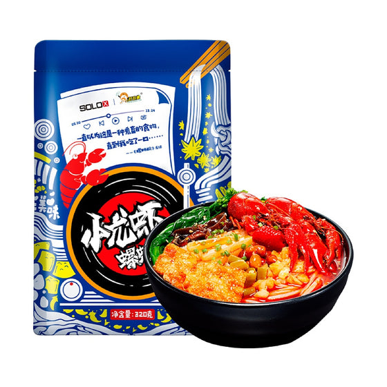 Haohuanluo Bún Ốc Liễu Châu 320 g – ăn liền vị tôm hùm cay nồng