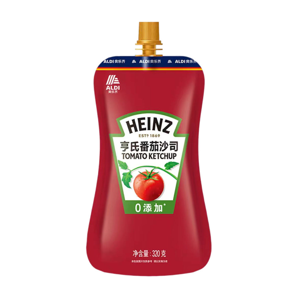 Heinz-Tomato-Ketchup-320g---Tomato-Sauce,-Squeeze-Pouch,-No-Additives-–-Limited-Import-1