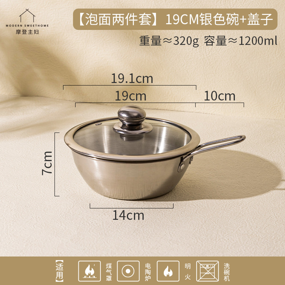 Modern-Housewife-Korean-Style-Noodle-Pot-with-Lid---Silver-19cm-1