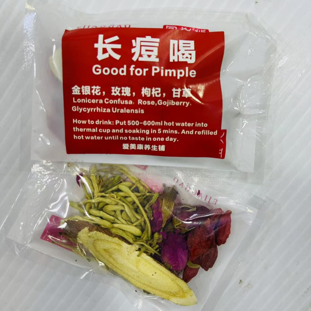 Aimeikang-Herbal-Tea-for-Blemishes-–-6-Sachets-(1-Pack)---Honeysuckle,-Rose,-Goji-&-Licorice-1