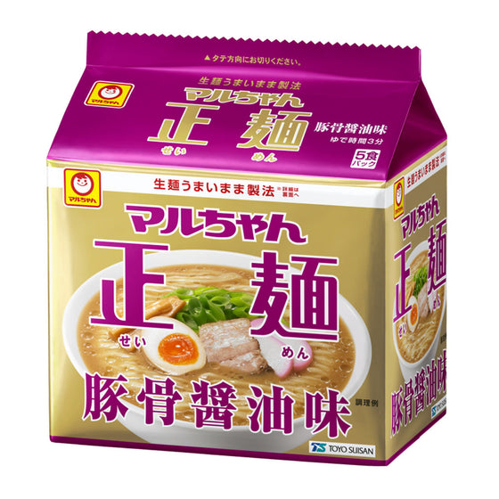 Mì Maruchan Seimen Tonkotsu Shoyu 101 g × 5 gói – ramen Nhật ăn liền