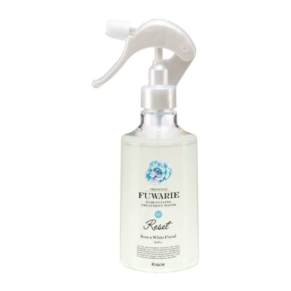 Kracie-Prostyle-Fuwarie-Hair-Styling-Treatment-Water-(Reset)-Rose-&-White-Floral-280ml-–-Heat-Protection-&-UV-Care-1