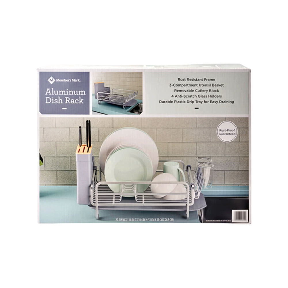 Member's-Mark-Aluminum-Dish-Rack-51-x-35-x-26.5-cm---Dish-Drainer-with-Cutlery-Holder---Limited-Import-1