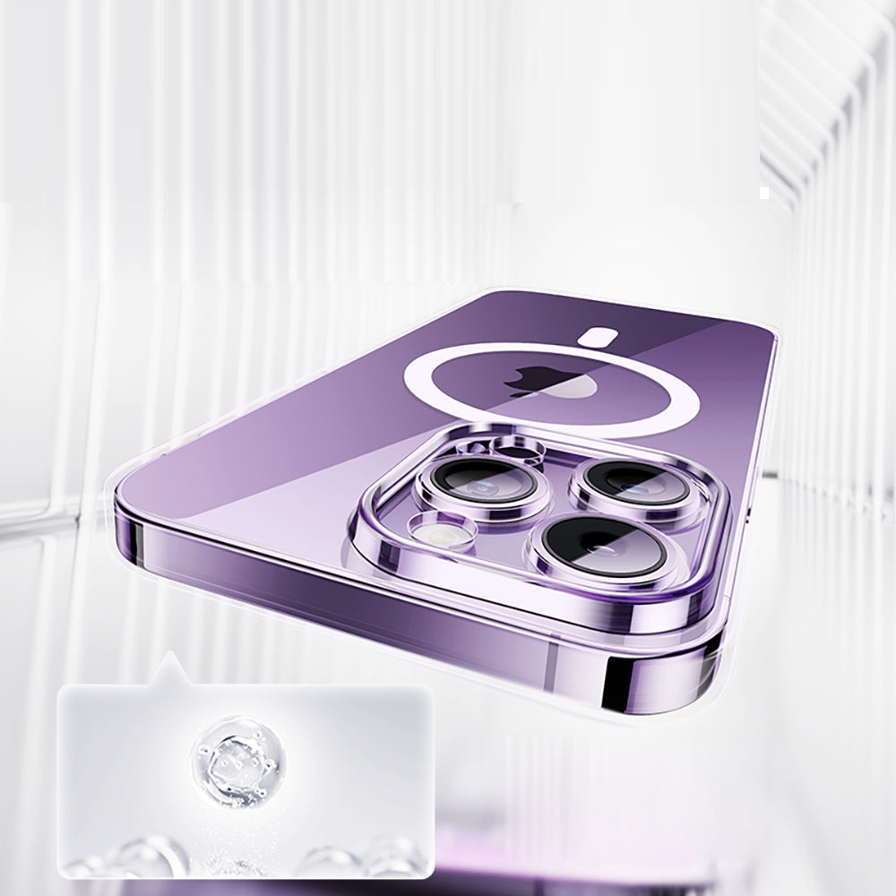 Ốp Lưng Baseus Crystal Series iPhone 15 Plus 1 cái – chống sốc, hỗ trợ MagSafe