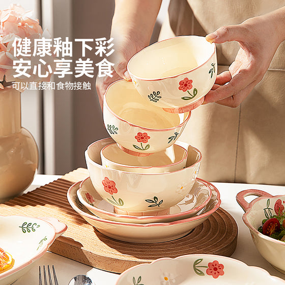 Tô Cơm Modern SweetHome 4,5 inch – gốm sứ hoa văn an toàn thực phẩm