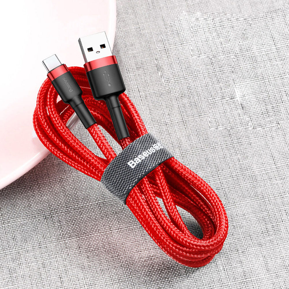 Baseus Cafule Cáp USB-A sang USB-C 3 m 2A – cáp sạc nhanh, bền bỉ