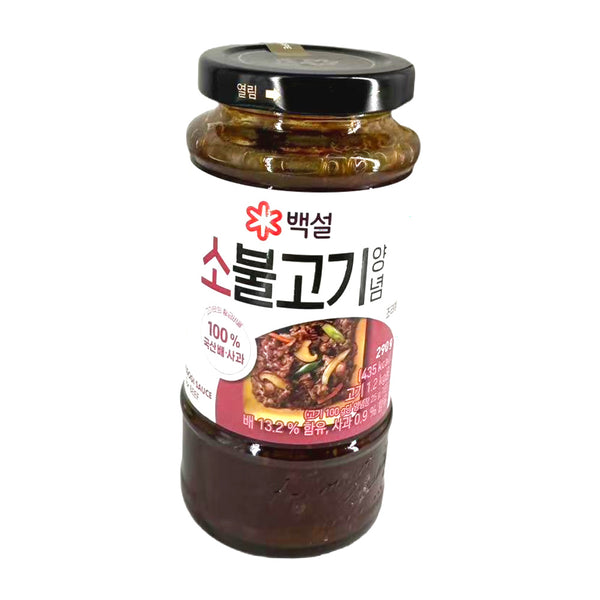 CJ Baeksul Korean Beef Bulgogi Marinade Sauce 290g – Korean BBQ Marinade for Stir-Fries & Grilling