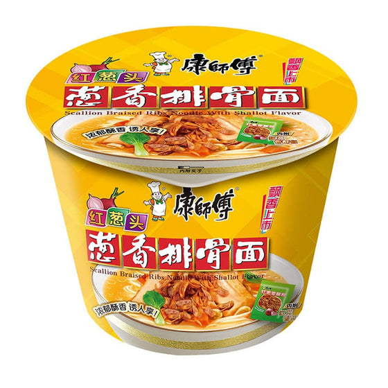 Master Kong Scallion Braised Ribs Noodle with Shallot Flavor - 108g