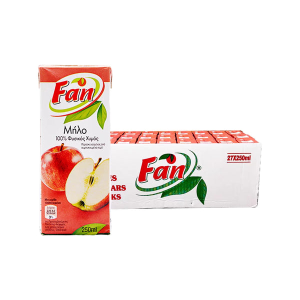 Fan 100% Apple Juice 250ml x 27 - Juice Boxes – Limited Import