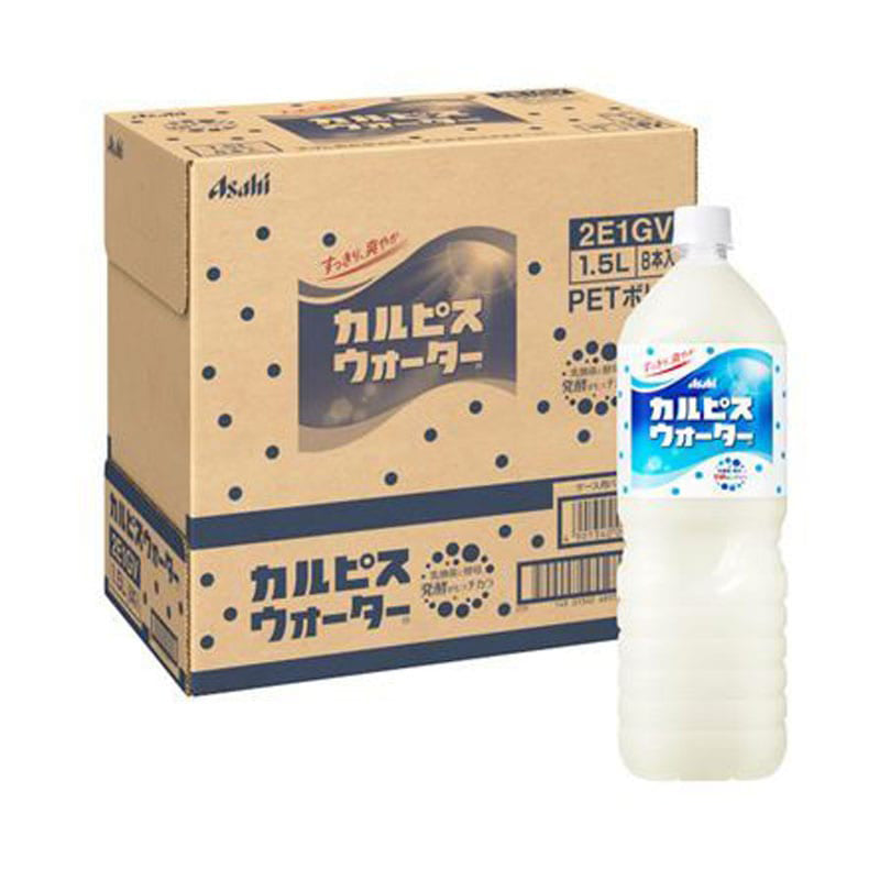 Nước Calpis Asahi 1,5 L × 8 chai – thức uống sữa chua mát lạnh