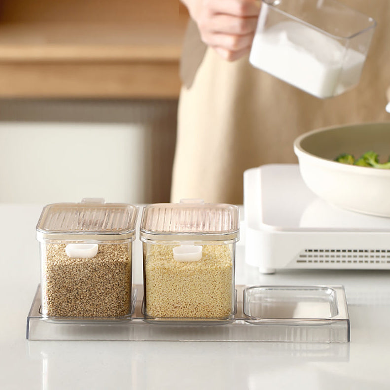 Bộ Hộp Gia Vị Trong Suốt FaSoLa 3 Hộp – khay đựng gia vị gọn gàng