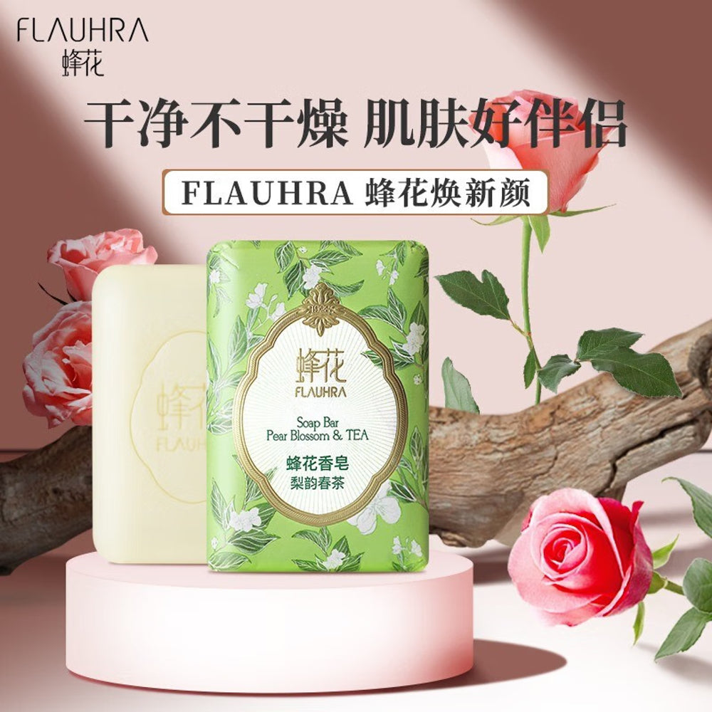 Flauhra-Pear-Blossom-&-Spring-Tea-Scented-Soap---125g-x-3-1