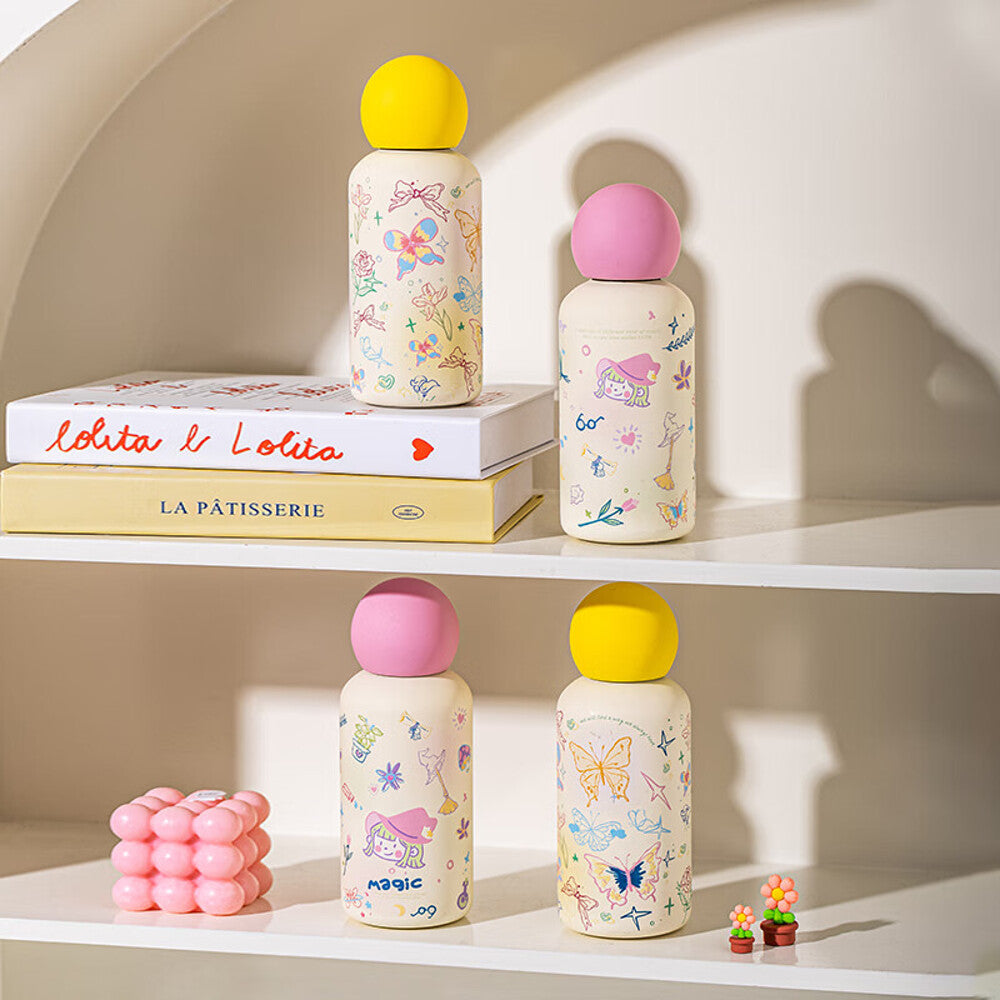 Modern-Housewife-Time-Memory-Insulated-Bottle---Spring-Traces-Design,-400ml-1