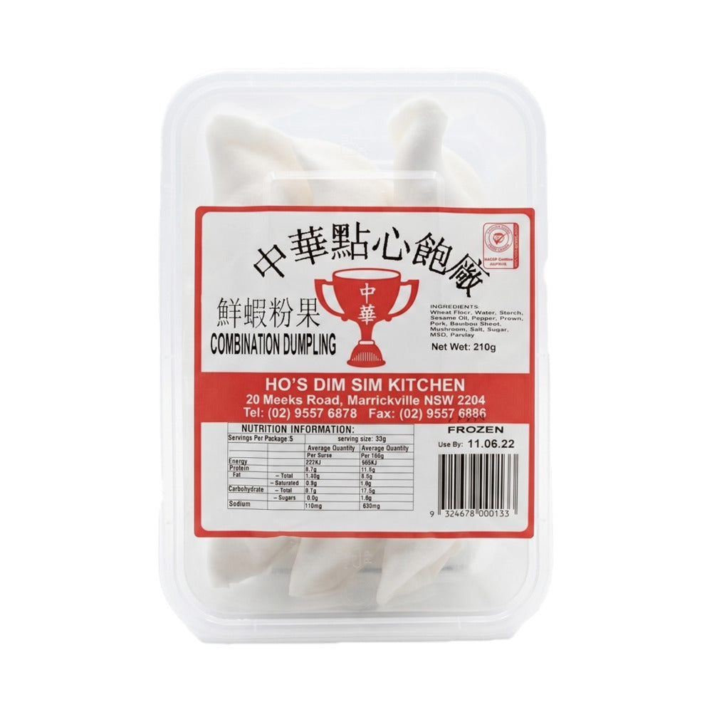 Zhong Hua Dim Sum Prawn Combination Dumplings (Fun Gor) - Frozen 6 Pie ...