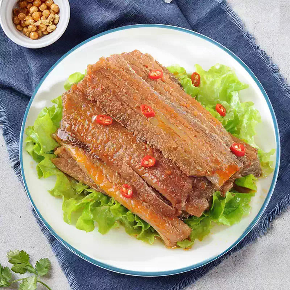 ya-sheng-zhai-braised-spicy-ribbonfish-clay-pot-style-410g-hairtail-beltfish-ready-to-eat-2