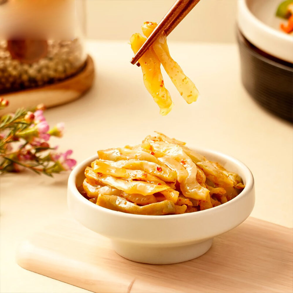 Cải củ muối (Zha Cai) Wujiang 80 g × 4 gói – cải chua Tứ Xuyên cay nồng