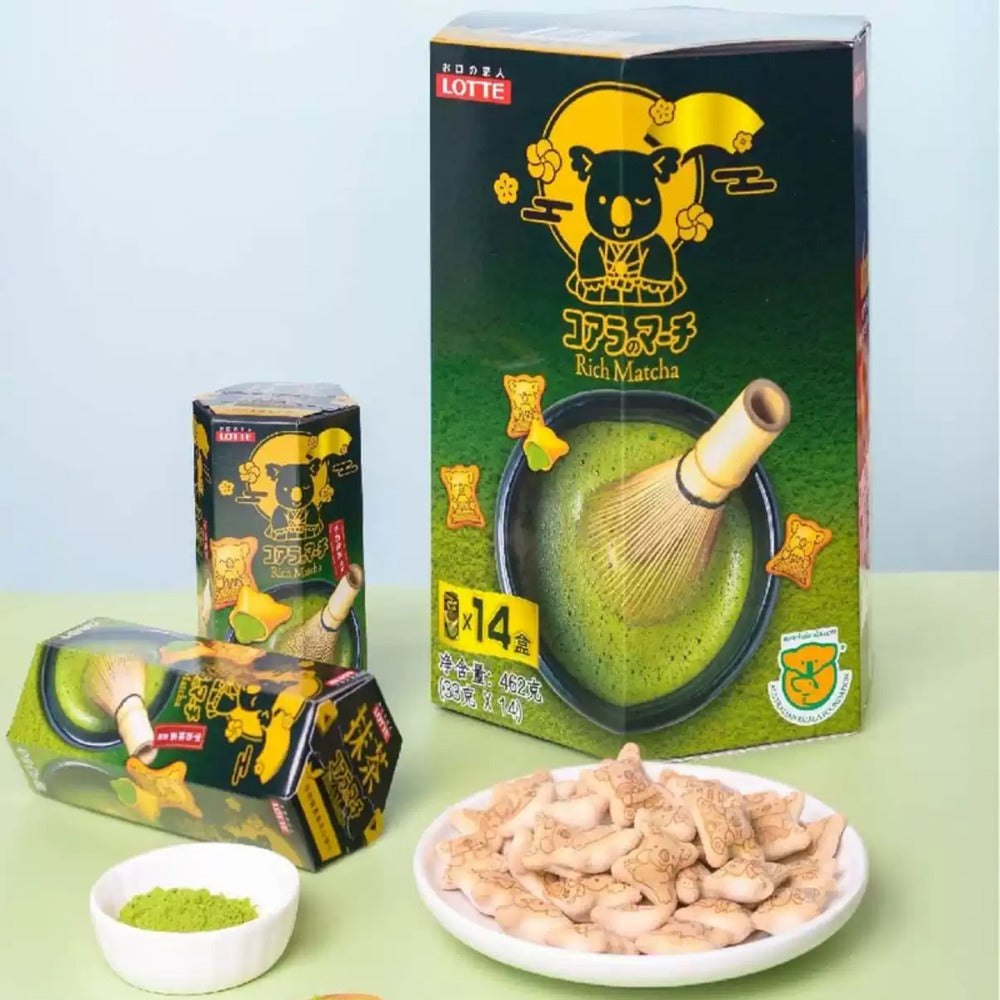 Lotte-Koala's-March-Uji-Matcha-Cream-Filled-Biscuits-462g-(14-Boxes)-–-Limited-Import-2