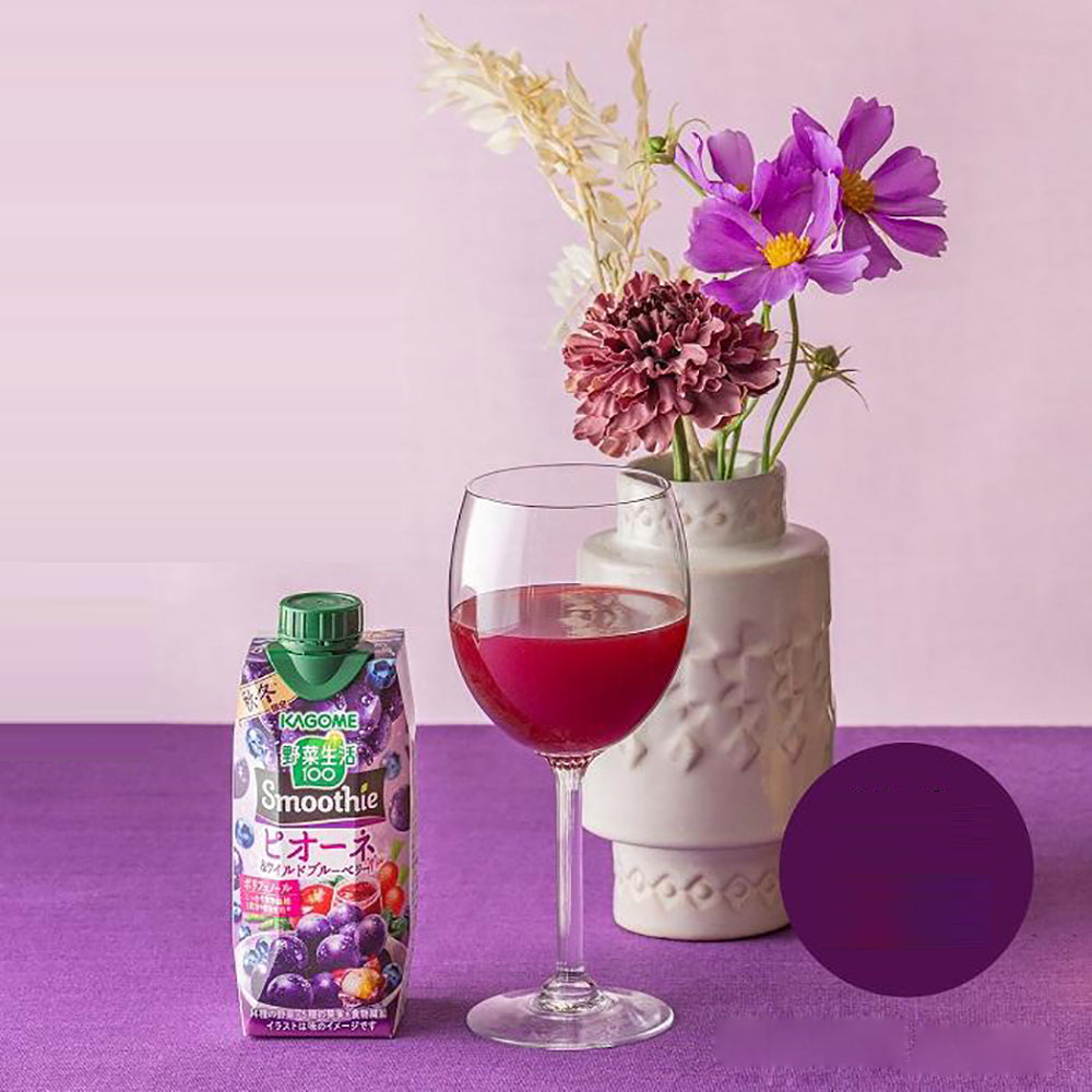 Smoothie Kagome Nho Pione & Việt Quất Dại 330 ml – giàu polyphenol, chống oxy hóa