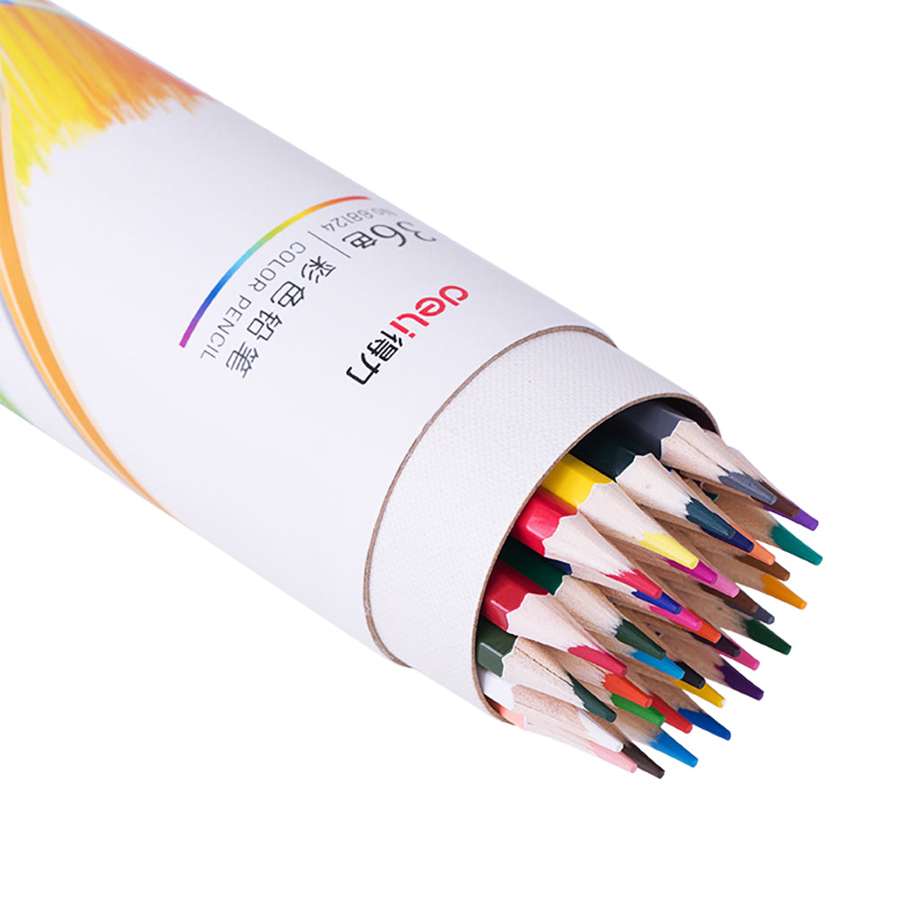 Deli-36-Color-Hexagonal-Colored-Pencils---Suitable-for-Ages-6-and-Up,-36-Pieces/Tube-1