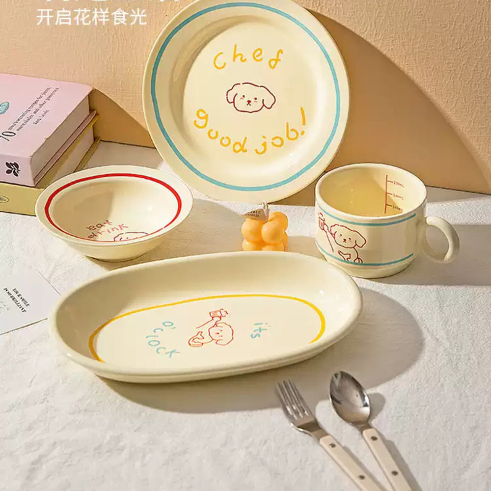 Modern-SweetHome-Line-Drawing-Puppy-Ceramic-Mug-320ml-–-Cute-Coffee-&-Tea-Cup-2