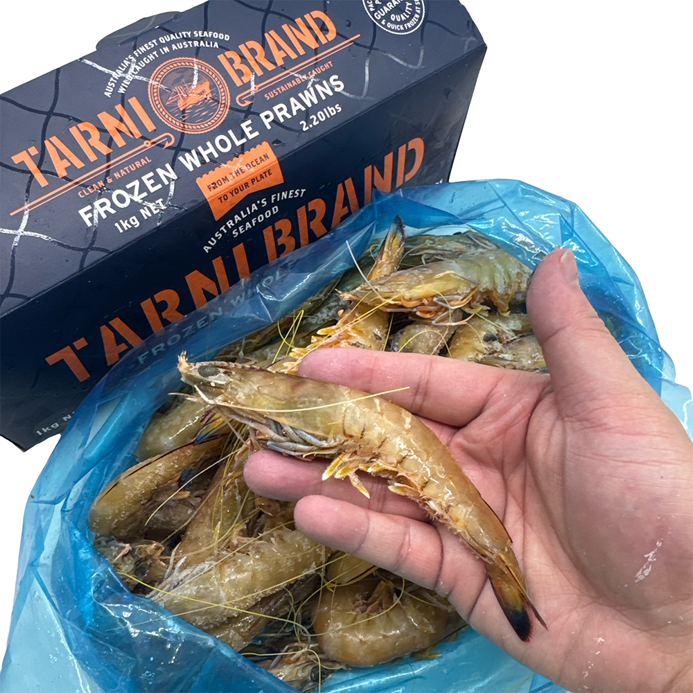 Tôm King Nguyên Con Tarni Brand 1 kg cỡ 16/20 – tôm sashimi Úc cao cấp
