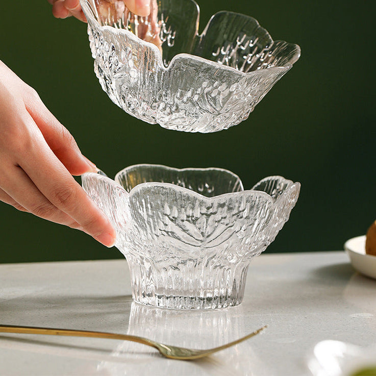 Bát FaSoLa Cánh Hoa Chân Cao 1 chiếc – bát thủy tinh tráng miệng cao cấp