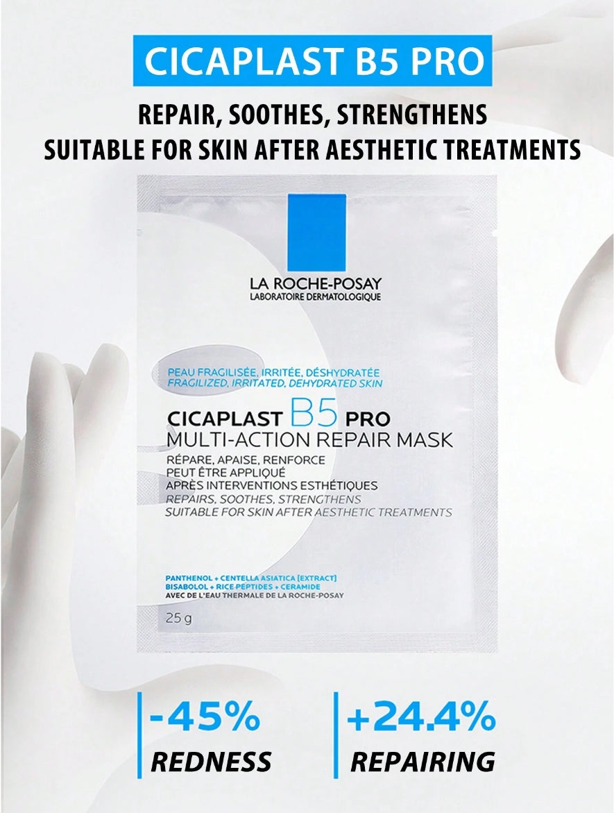 La Roche-Posay Cicaplast Baume B5 Pro 25 g × 8 miếng – mặt nạ cấp ẩm & phục hồi da