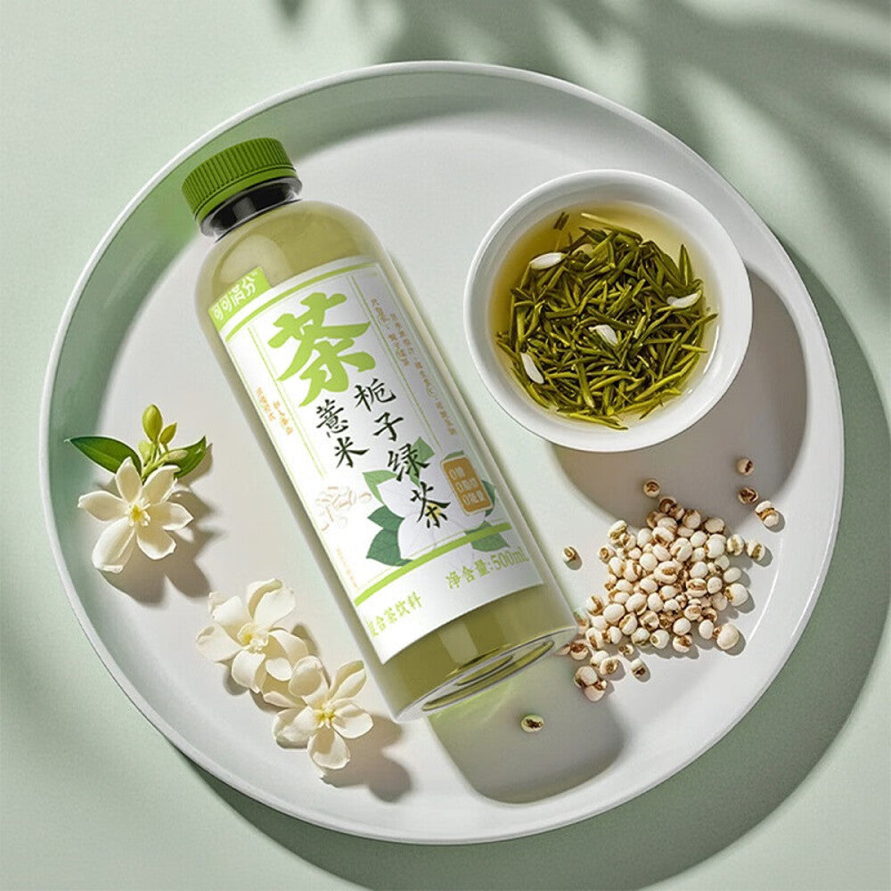 Keke-Manfen-Coix-Seed-&-Gardenia-Green-Tea-Drink-500ml-–-Sugar‑Free-2