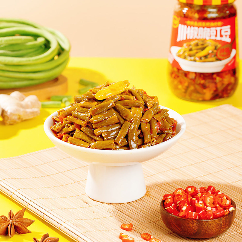chuannan-sichuan-chili-crispy-yardlong-beans-330g-spicy-pickled-long-beans-side-dish-2
