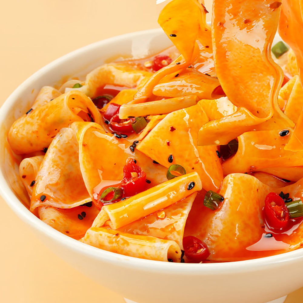 Mì khô A Kuan Mianpi dầu ớt 110 g – cay Tứ Xuyên hương thơm