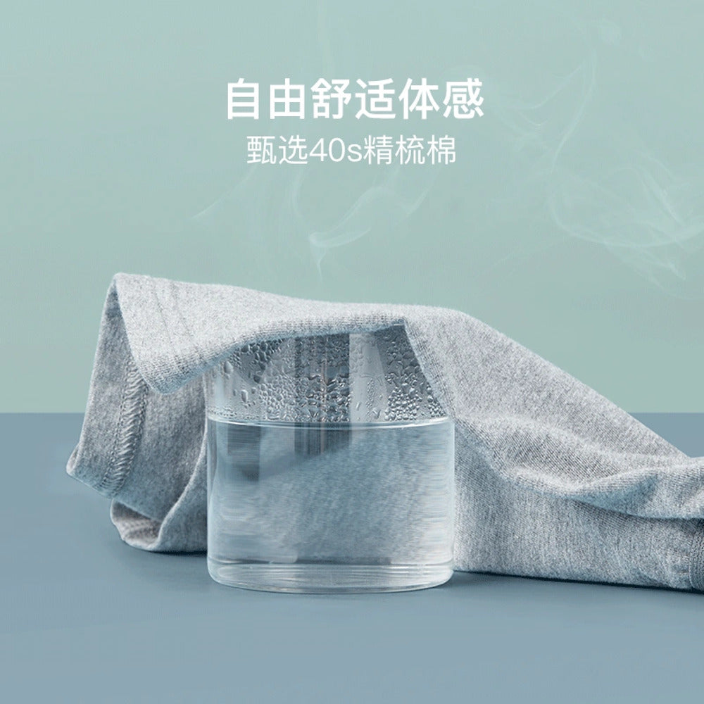 NetEase-Yanxuan-Men's-Breathable-Cotton-Boxer-Briefs---Heather-Grey,-XL-3