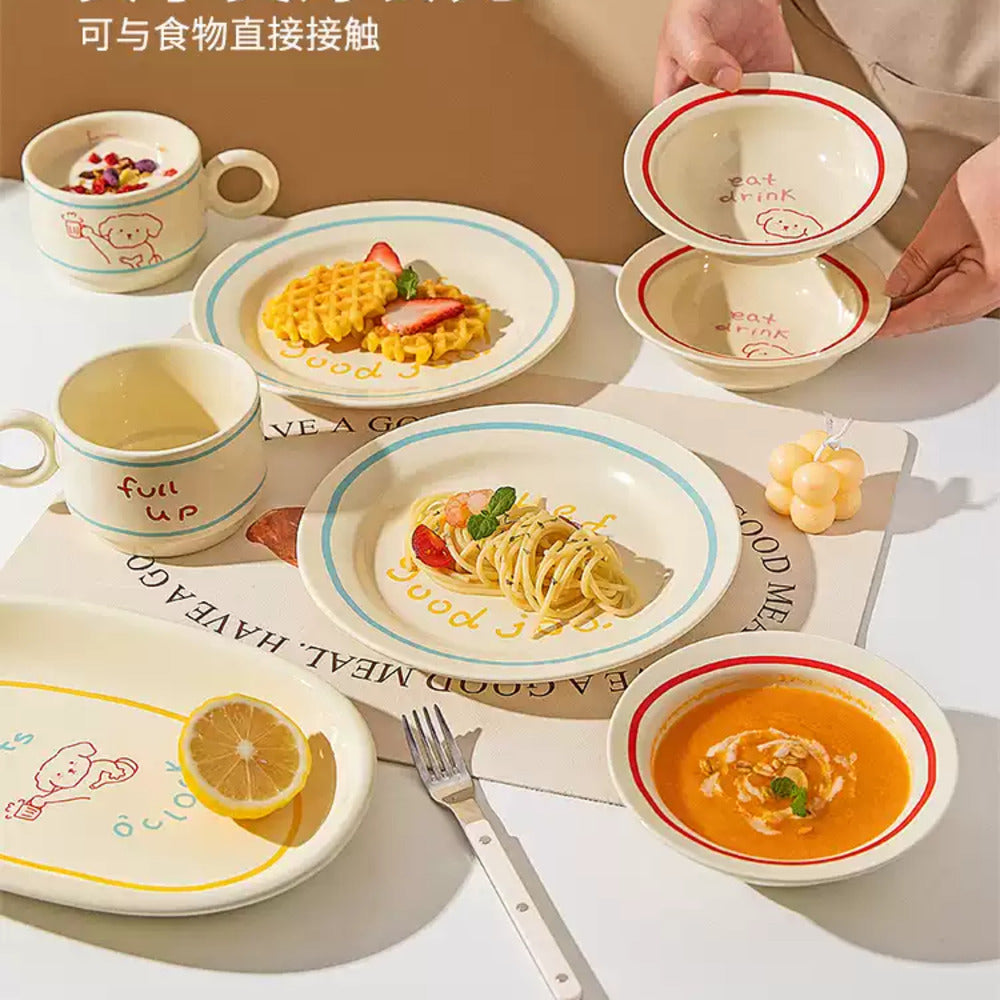 Modern-SweetHome-Line-Drawing-Puppy-Ceramic-Mug-320ml-–-Cute-Coffee-&-Tea-Cup-3