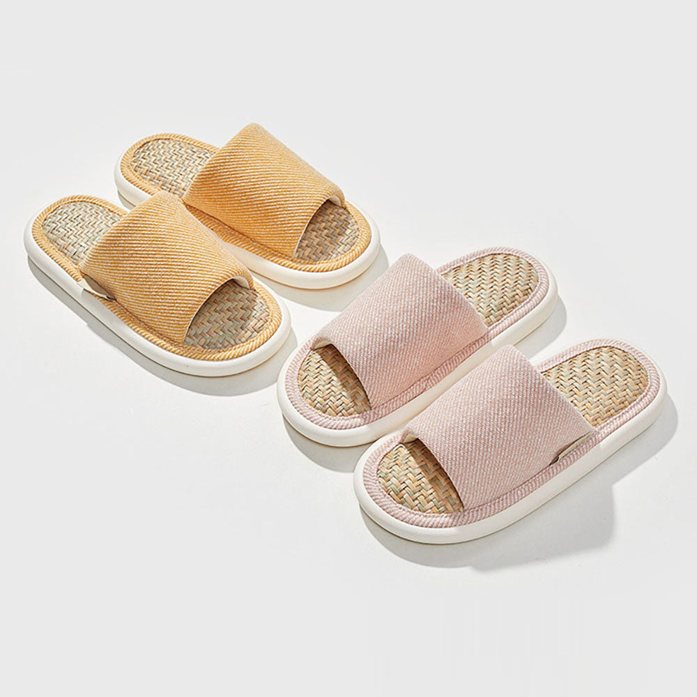 Dép Quai Ngang Linen Uchoice 1 đôi (Size 40-41) – dép trong nhà êm ái, thoáng khí