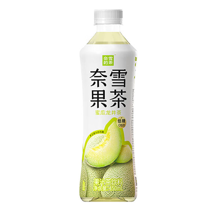 Trà Dưa Lưới Longjing Nayuki 450 ml × 15 chai – trà trái cây ít đường
